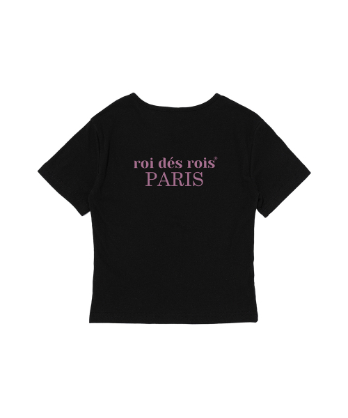 ROIDESROIS(ロワデロワ)の「オリジンパリ クロップ半袖Tシャツ (ブラック)(Tシャツ/カットソー・レディース・その他・FREE)」の3枚目の写真
