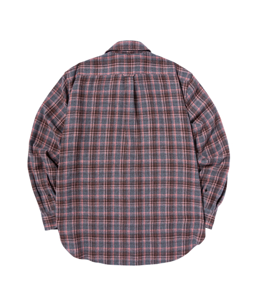 PRODESHIRT(プロデシャツ)の「ヴィンテージチェックフランネルシャツ(ピンクグレー)(シャツ/ブラウス・メンズ・その他・M/L/XL)」の3枚目の写真