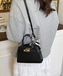 型押し クロコダイル」に該当するブラック/黒色系のファッション通販