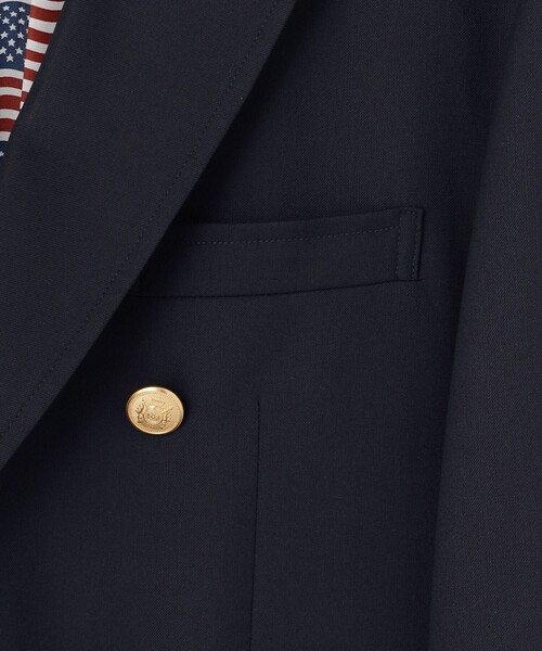 J.PRESS YORK STREET(ジェイプレスヨークストリート)の「【UNISEX】ダブルブレザー / 6B / 金釦 / 背抜き(テーラードジャケット・メンズ・ネイビー系・LARGE/SMALL)」の6枚目の写真