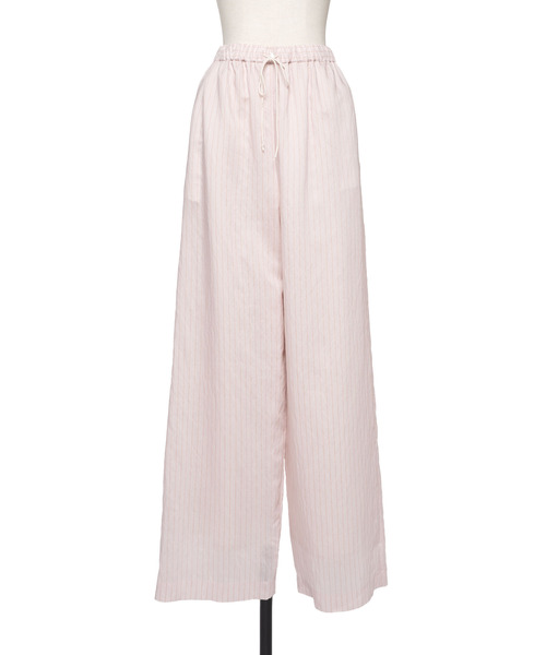 muller of yoshiokubo（ミュラーオブヨシオクボ）の「muller of yoshiokubo ミュラーオブヨシオクボ / STRIPE PANTS W/BELT ダブルベルトストライプワイドパンツ / MLS26416（その他パンツ・レディース・ピンク/ブルー・36）」の13枚目の写真