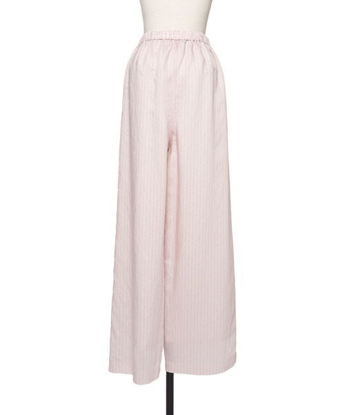 muller of yoshiokubo（ミュラーオブヨシオクボ）の「muller of yoshiokubo ミュラーオブヨシオクボ / STRIPE PANTS W/BELT ダブルベルトストライプワイドパンツ / MLS26416（その他パンツ・レディース・ピンク/ブルー・36）」の14枚目の写真