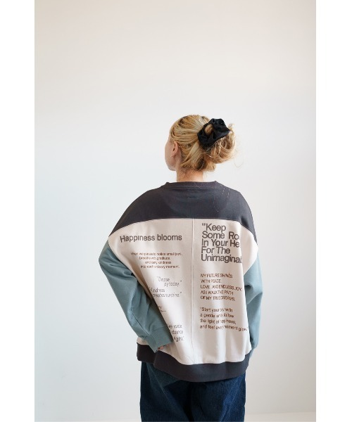 HEART MARKET(ハートマーケット)の「アシメバックプリントリブ付きプルオーバー(Tシャツ/カットソー・レディース・ブラック/その他3/その他2/その他1/アイボリー・FREE)」の8枚目の写真