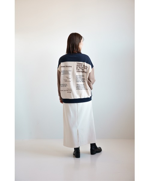 HEART MARKET(ハートマーケット)の「アシメバックプリントリブ付きプルオーバー(Tシャツ/カットソー・レディース・ブラック/その他3/その他2/その他1/アイボリー・FREE)」の11枚目の写真