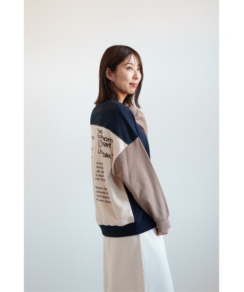 HEART MARKET(ハートマーケット)の「アシメバックプリントリブ付きプルオーバー(Tシャツ/カットソー・レディース・ブラック/その他3/その他2/その他1/アイボリー・FREE)」の13枚目の写真