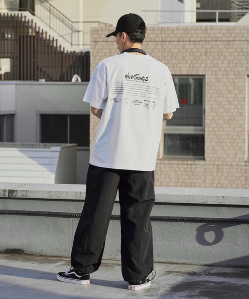 WILD THINGS（ワイルドシングス）の「WILD THINGS/ワイルドシングス OLD ICONS TEE ブランドロゴ プリントTシャツ 2026年春夏（Tシャツ/カットソー・メンズ・ホワイト/ブラック/カーキオリーブ・M/L/XL）」の10枚目の写真