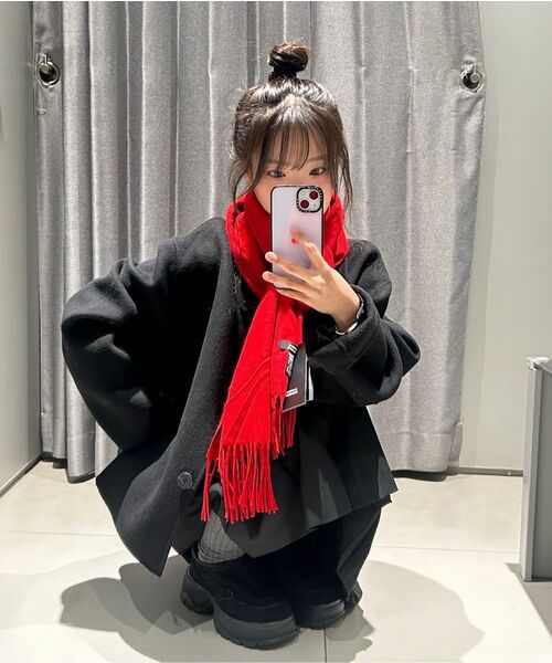 MUSINSA STANDARD WOMAN（ムシンサスタンダードウーマン）の「ウィメンズエッセンシャルラウンドネックニット[ミディアムグレー]（ニット/セーター・レディース・その他・LARGE/MEDIUM/SMALL/X-SMALL）」の6枚目の写真