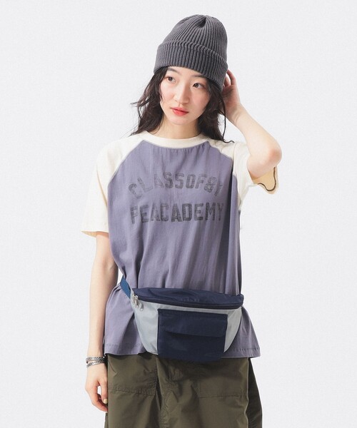 BEAMS BOY（ビームスボーイ）の「【7/24値下げ】2トーン ラグラン Tシャツ（Tシャツ/カットソー・レディース・ネイビー/レッド・2/1）」の2枚目の写真
