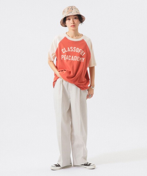 BEAMS BOY（ビームスボーイ）の「【7/24値下げ】2トーン ラグラン Tシャツ（Tシャツ/カットソー・レディース・ネイビー/レッド・2/1）」の3枚目の写真