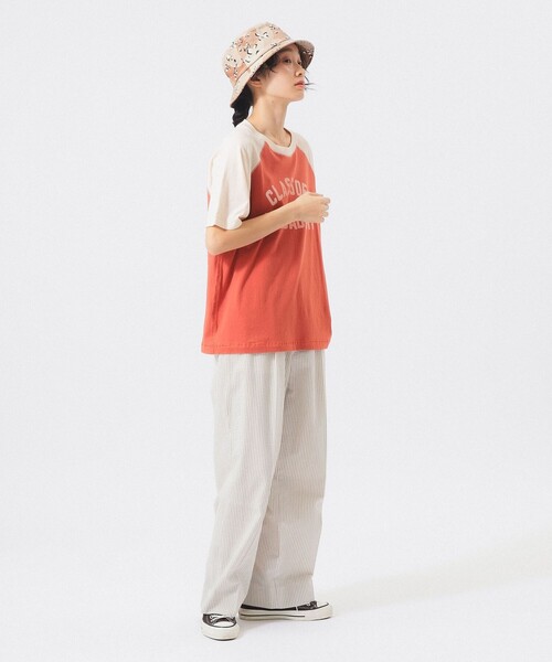 BEAMS BOY（ビームスボーイ）の「【7/24値下げ】2トーン ラグラン Tシャツ（Tシャツ/カットソー・レディース・ネイビー/レッド・2/1）」の4枚目の写真