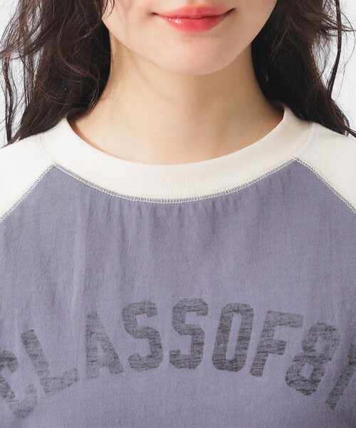 BEAMS BOY（ビームスボーイ）の「【7/24値下げ】2トーン ラグラン Tシャツ（Tシャツ/カットソー・レディース・ネイビー/レッド・2/1）」の12枚目の写真