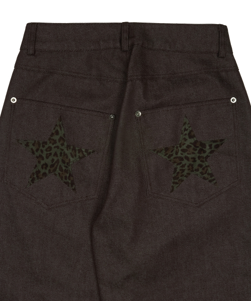 LARTIGENT（ラーティゼン）の「L20 BACK STAR WIDE PANTS(BROWN)（その他パンツ・レディース・その他・SMALL/MEDIUM）」の8枚目の写真