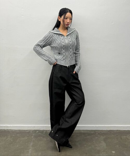 LARTIGENT（ラーティゼン）の「L20 BACK STAR WIDE PANTS(BROWN)（その他パンツ・レディース・その他・SMALL/MEDIUM）」の2枚目の写真