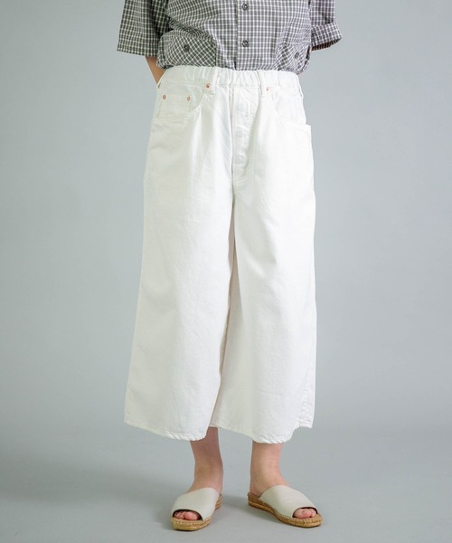 OMNIGOD womens / オムニゴッド] 10ozデニム 5Pイージーワイド