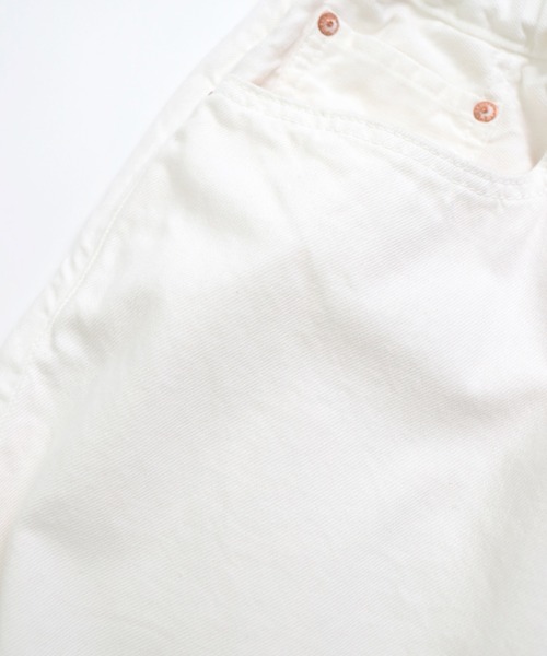 OMNIGOD（オムニゴッド）の「[OMNIGOD womens / オムニゴッド] 10ozデニム 5Pイージーワイドキュロット（デニムパンツ・レディース・ホワイト・2/3）」の5枚目の写真