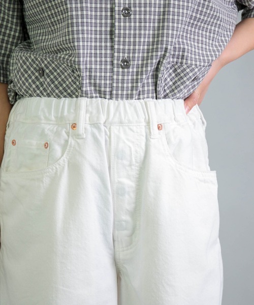 OMNIGOD womens / オムニゴッド] 10ozデニム 5Pイージーワイド