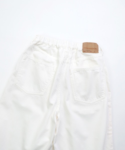 OMNIGOD womens / オムニゴッド] 10ozデニム 5Pイージーワイド