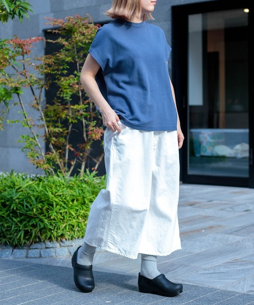 OMNIGOD（オムニゴッド）の「[OMNIGOD womens / オムニゴッド] 10ozデニム 5Pイージーワイドキュロット（デニムパンツ・レディース・ホワイト・2/3）」の22枚目の写真