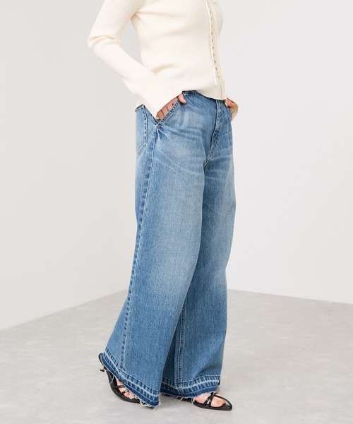 VIS（ビス）の「バギーワイドデニムパンツ（デニムパンツ・レディース・ブルー系その他4/ブラック系その他・SS/S/M）」の9枚目の写真