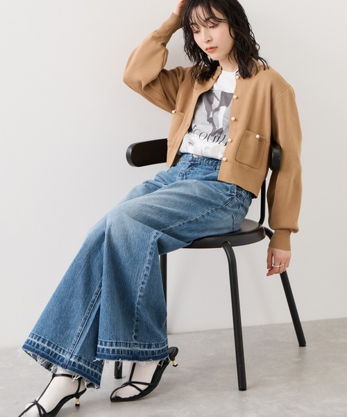 VIS（ビス）の「バギーワイドデニムパンツ（デニムパンツ・レディース・ブルー系その他4/ブラック系その他・SS/S/M）」の5枚目の写真