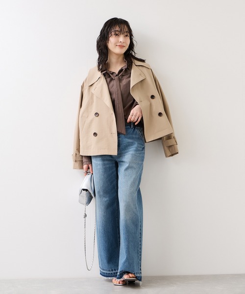 VIS（ビス）の「バギーワイドデニムパンツ（デニムパンツ・レディース・ブルー系その他4/ブラック系その他・SS/S/M）」の12枚目の写真