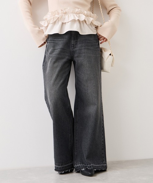 VIS（ビス）の「バギーワイドデニムパンツ（デニムパンツ・レディース・ブルー系その他4/ブラック系その他・SS/S/M）」の15枚目の写真