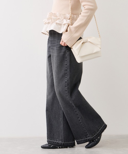 VIS（ビス）の「バギーワイドデニムパンツ（デニムパンツ・レディース・ブルー系その他4/ブラック系その他・SS/S/M）」の13枚目の写真