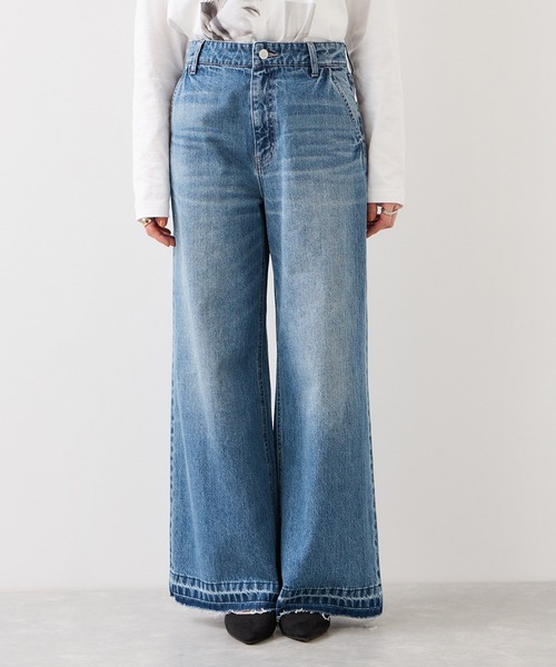 VIS（ビス）の「バギーワイドデニムパンツ（デニムパンツ・レディース・ブルー系その他4/ブラック系その他・SS/S/M）」の19枚目の写真