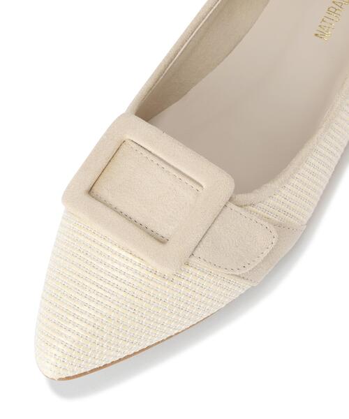 NATURAL BEAUTY BASIC（ナチュラルビューティーベーシック）の「◇ベルテッドフラット（パンプス・レディース・ブラック/ホワイト系その他・LARGE/MEDIUM）」の10枚目の写真