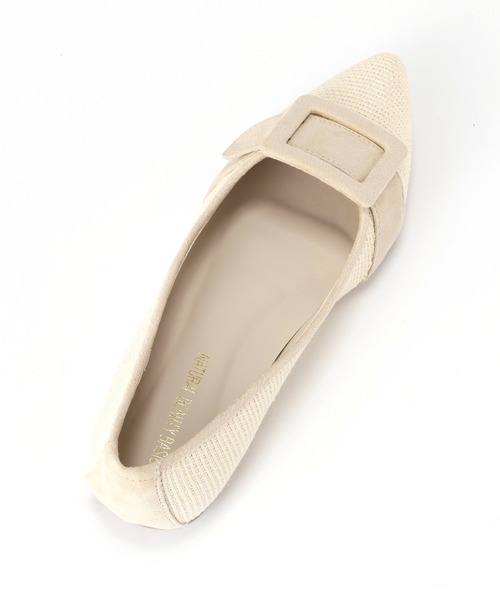 NATURAL BEAUTY BASIC（ナチュラルビューティーベーシック）の「◇ベルテッドフラット（パンプス・レディース・ブラック/ホワイト系その他・LARGE/MEDIUM）」の4枚目の写真