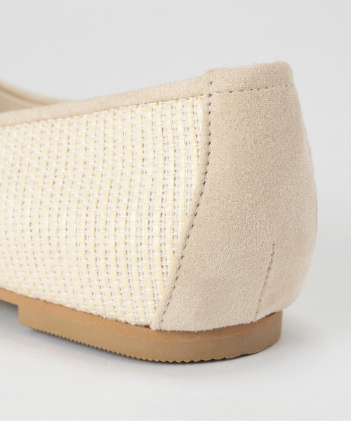 NATURAL BEAUTY BASIC（ナチュラルビューティーベーシック）の「◇ベルテッドフラット（パンプス・レディース・ブラック/ホワイト系その他・LARGE/MEDIUM）」の6枚目の写真