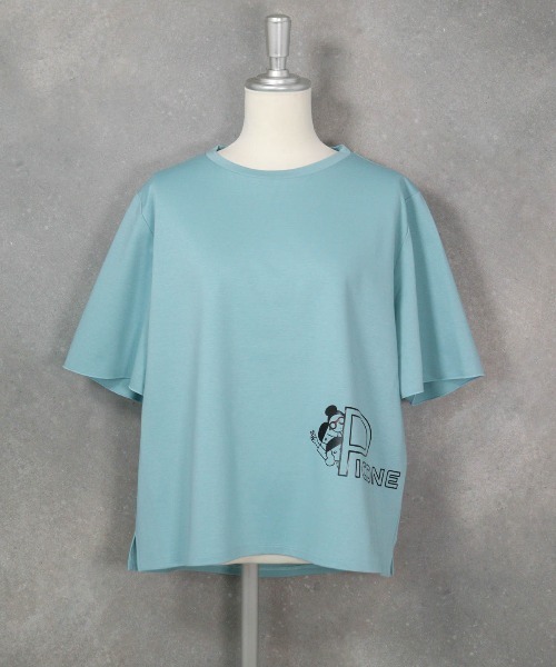STUDIO PICONE(スタジオピッコーネ)の「UV冷感プリントプルオーバー(Tシャツ/カットソー・レディース・ホワイト/ライトグレー/ブラウン/ライトブルー・L/M/LL)」の4枚目の写真