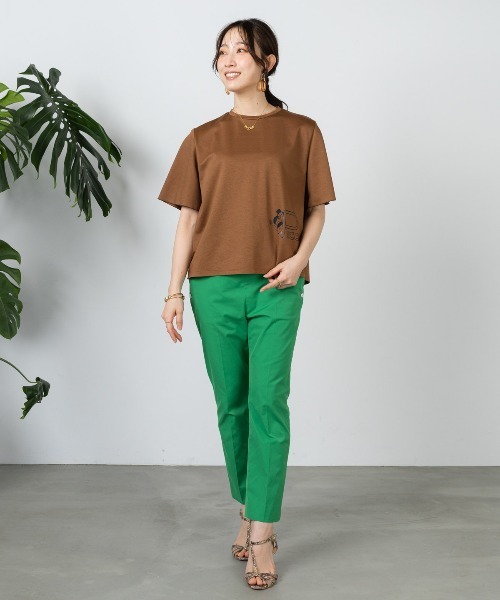 STUDIO PICONE(スタジオピッコーネ)の「UV冷感プリントプルオーバー(Tシャツ/カットソー・レディース・ホワイト/ライトグレー/ブラウン/ライトブルー・L/M/LL)」の20枚目の写真