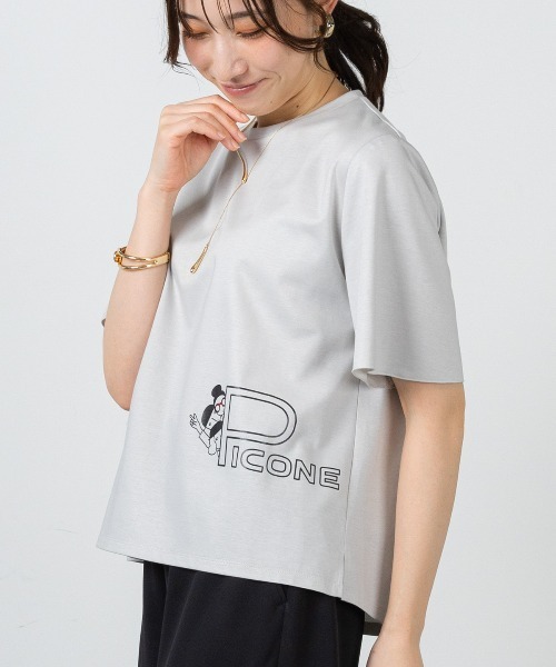 STUDIO PICONE(スタジオピッコーネ)の「UV冷感プリントプルオーバー(Tシャツ/カットソー・レディース・ホワイト/ライトグレー/ブラウン/ライトブルー・L/M/LL)」の13枚目の写真