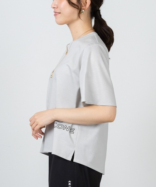 STUDIO PICONE(スタジオピッコーネ)の「UV冷感プリントプルオーバー(Tシャツ/カットソー・レディース・ホワイト/ライトグレー/ブラウン/ライトブルー・L/M/LL)」の14枚目の写真
