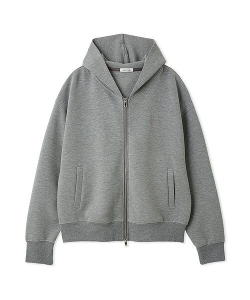 FRAY I.D(フレイアイディー)の「ダンボールジップアップパーカー(パーカー・レディース・グレー/ホワイト/ピンク・F)」の1枚目の写真