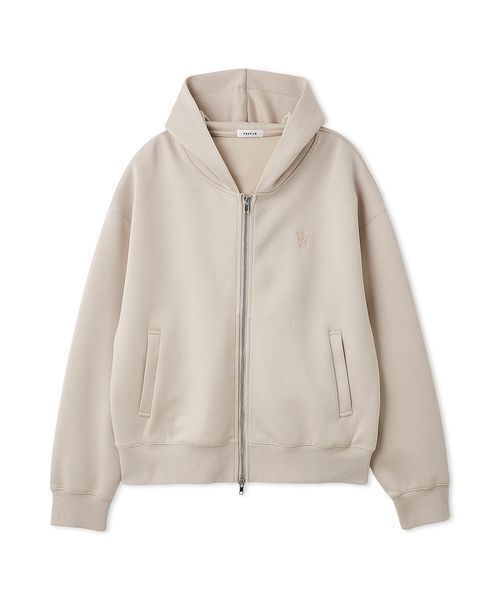 FRAY I.D(フレイアイディー)の「ダンボールジップアップパーカー(パーカー・レディース・グレー/ホワイト/ピンク・F)」の3枚目の写真