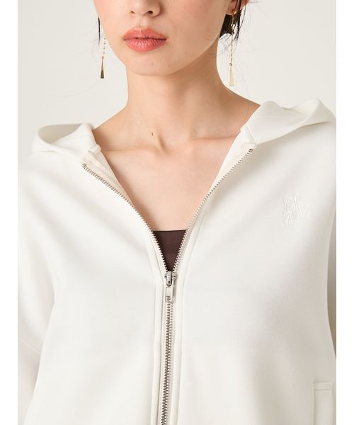 FRAY I.D(フレイアイディー)の「ダンボールジップアップパーカー(パーカー・レディース・グレー/ホワイト/ピンク・F)」の11枚目の写真