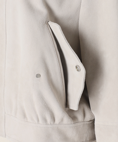 JOURNAL STANDARD（ジャーナルスタンダード）の「別注【Ayumi.Hamamoto×JOURNALSTANDARD】A/H Goat Suede Flight BZ（ブルゾン・レディース・ベージュ・FREE）」の15枚目の写真