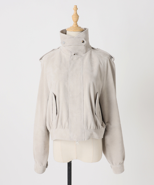 JOURNAL STANDARD（ジャーナルスタンダード）の「別注【Ayumi.Hamamoto×JOURNALSTANDARD】A/H Goat Suede Flight BZ（ブルゾン・レディース・ベージュ・FREE）」の16枚目の写真