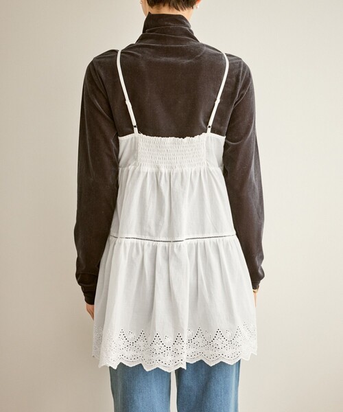 ROPE' PICNIC（ロペピクニック）の「Vネックティアードレースビスチェ（キャミソール・レディース・ホワイト・FREE）」の13枚目の写真