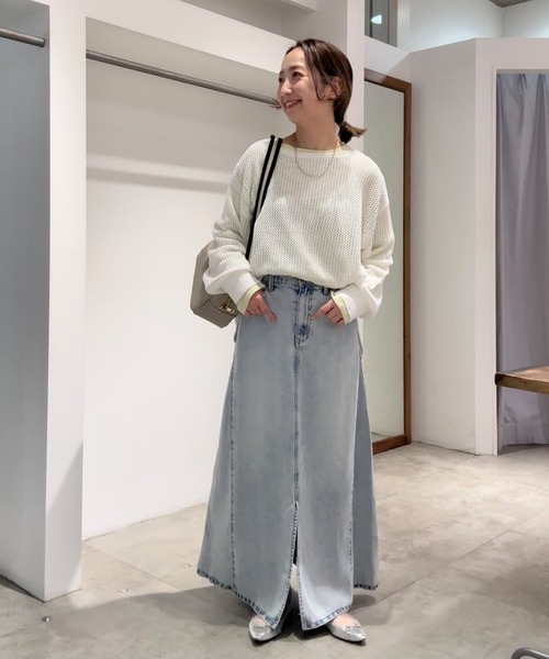 PUAL CE CIN(ピュアルセシン)の「【@sein___000企画】メッシュ編みニットプルオーバー(ニット/セーター・レディース・オフホワイト/グレー/ネイビー・FREE)」の11枚目の写真