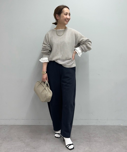 PUAL CE CIN(ピュアルセシン)の「【@sein___000企画】メッシュ編みニットプルオーバー(ニット/セーター・レディース・オフホワイト/グレー/ネイビー・FREE)」の17枚目の写真