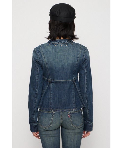 LAGUA GEM(ラグアジェム)の「EYELET POINT DENIM チュニック(チュニック・レディース・ブラック/ブルー・SMALL/MEDIUM)」の7枚目の写真