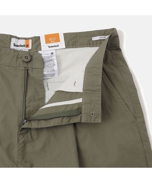 Timberland(ティンバーランド)の「ポプリン プリーテッド チノ ショーツ メンズ(チノパンツ・メンズ・カーキ・30inch/32inch/34inch/36inch/38inch)」の5枚目の写真