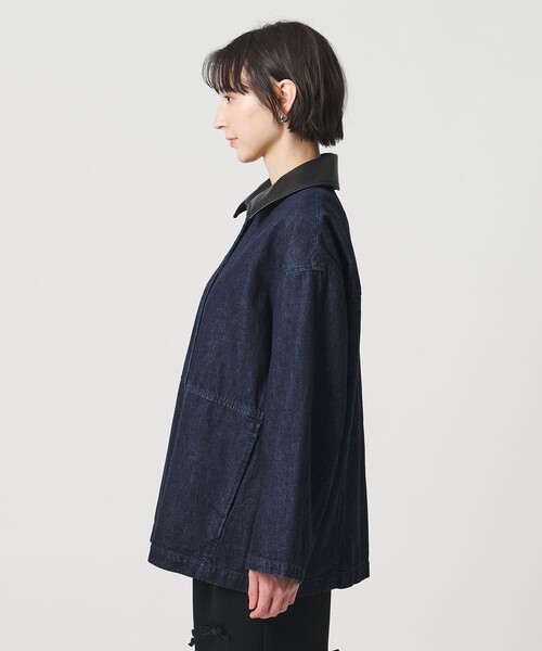 UNITED ARROWS(ユナイテッドアローズ)の「デニム 2WAY ミドルコート(デニムジャケット・レディース・ネイビー・38/36)」の9枚目の写真