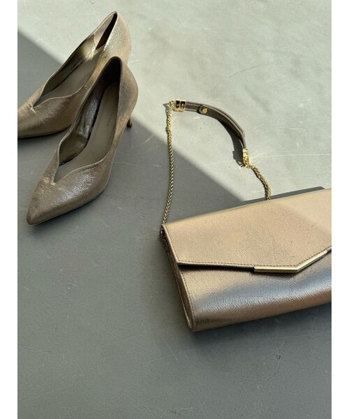 LAGUNAMOON（ラグナムーン）の「LADYメタルシャインクラッチバッグ（クラッチバッグ・レディース・シルバー/ゴールド・FREE）」の5枚目の写真