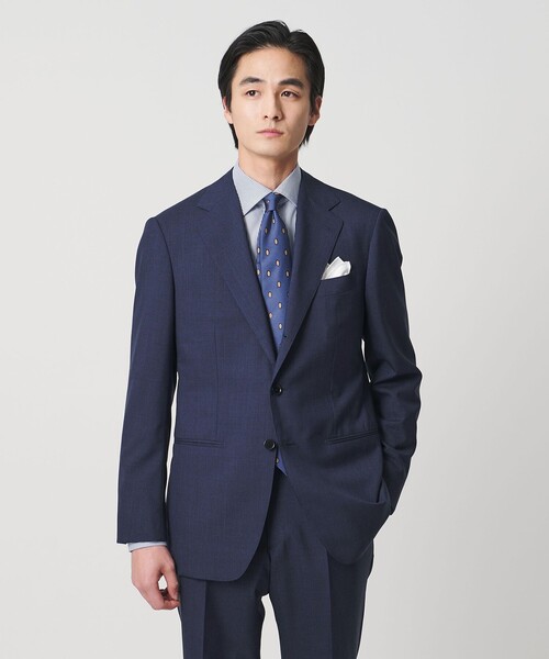 UNITED ARROWS(ユナイテッドアローズ)の「Vitale Barberis Canonico ハウンドトゥース シングル 3ボタンスーツ MC―MODEL(セットアップ・メンズ・ネイビー・46/48)」の5枚目の写真