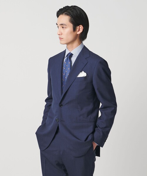 UNITED ARROWS(ユナイテッドアローズ)の「Vitale Barberis Canonico ハウンドトゥース シングル 3ボタンスーツ MC―MODEL(セットアップ・メンズ・ネイビー・46/48)」の6枚目の写真
