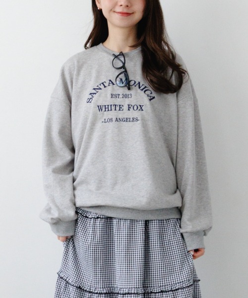 flower（フラワー）の「サンタモニカスウェット（スウェット・レディース・アイボリー/グレー・FREE）」の2枚目の写真